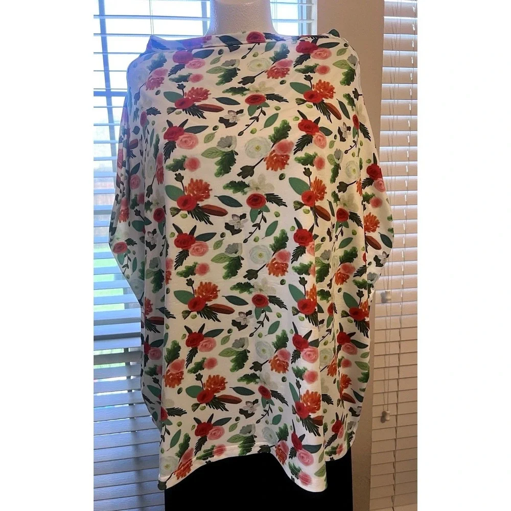 All-in-1 Nursing Cover Dainty Bloom Floral 360° Protection Breathable Multi-use